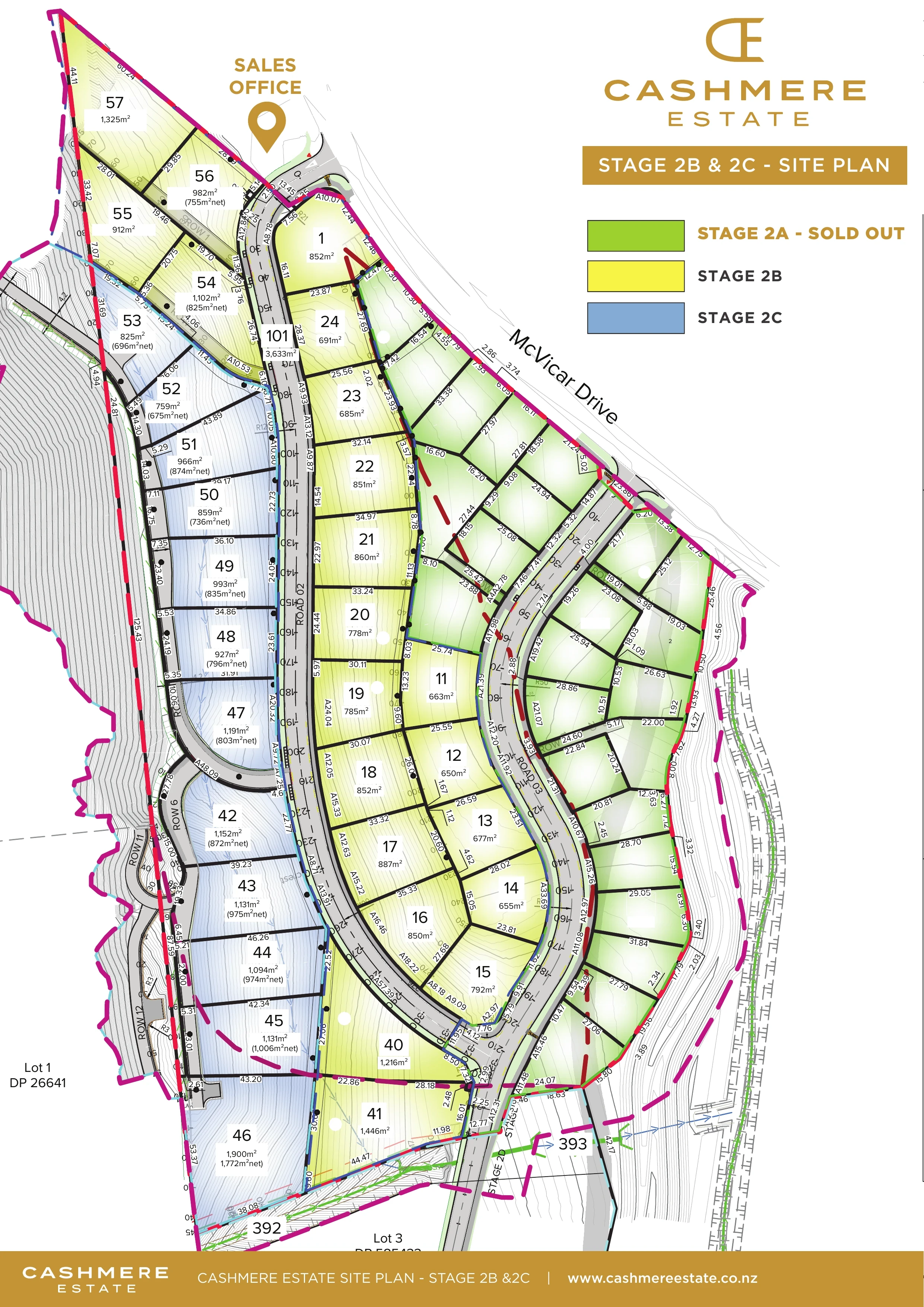 Cashmere Estate - Stage 2B supplier release plan